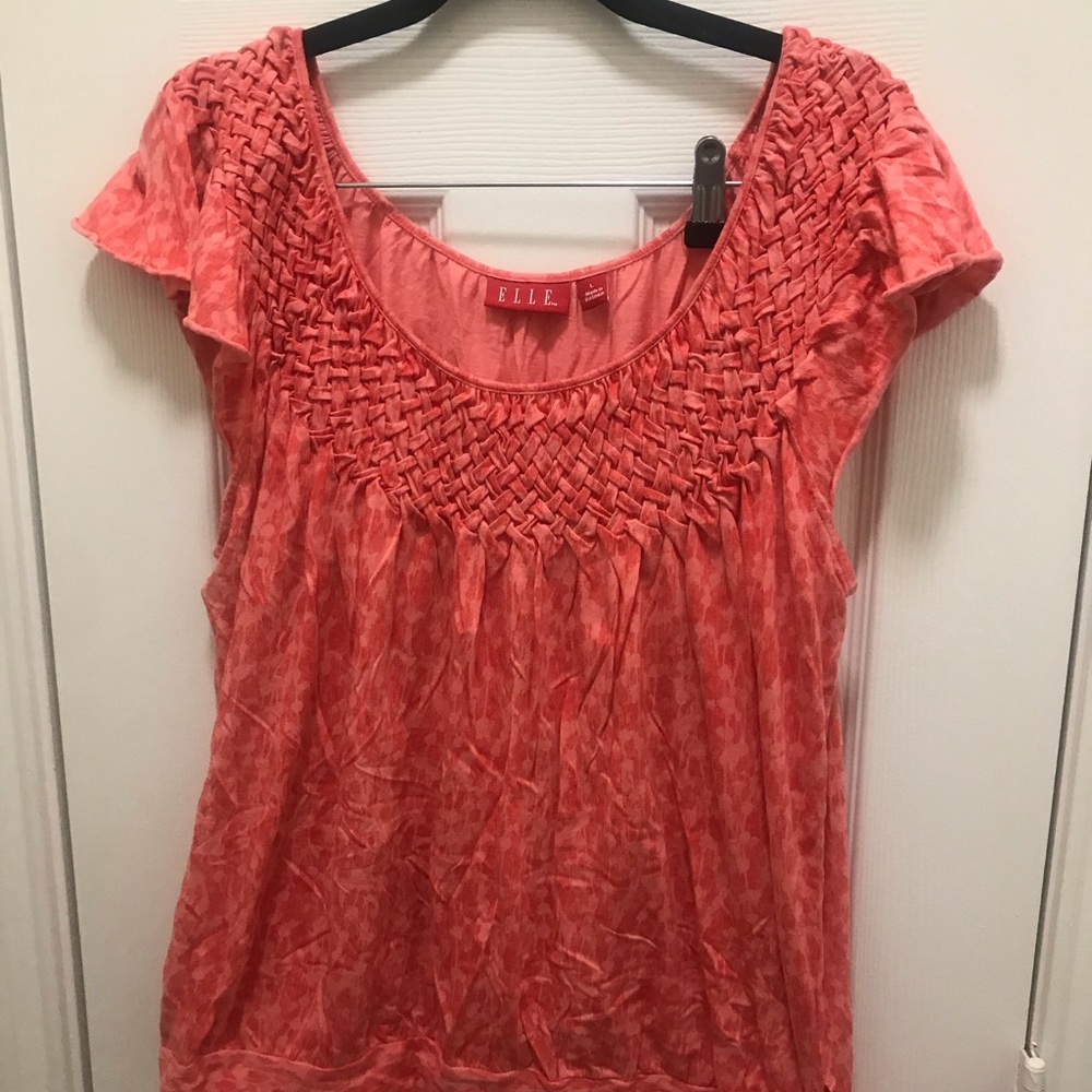 Elle Pink Printed Tee